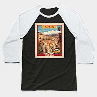 Cuenca Spain Travel Tourism Retro Vintage Baseball T-Shirt